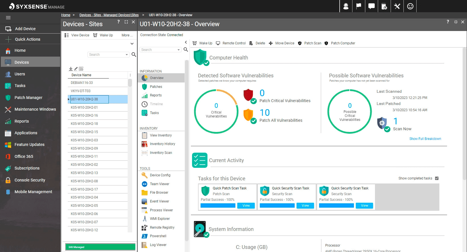 syxsense manage patch management