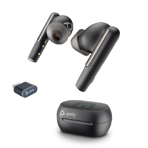 Poly Voyager Free 60+ UC Carbon Black Earbuds